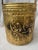 Brass Vintage Raised Repousse Brass Fire Wood Bucket For Sale - Image 8 of 13