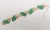 Plastic Vintage Signed Napier Green Resin Leaves Bracelet For Sale - Image 7 of 8