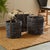 Blue Denim Round Baskets, Set Of 3 For Sale - Image 8 of 11