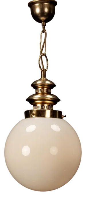 Ceiling Pendant Light with Opal Glass, 1980s