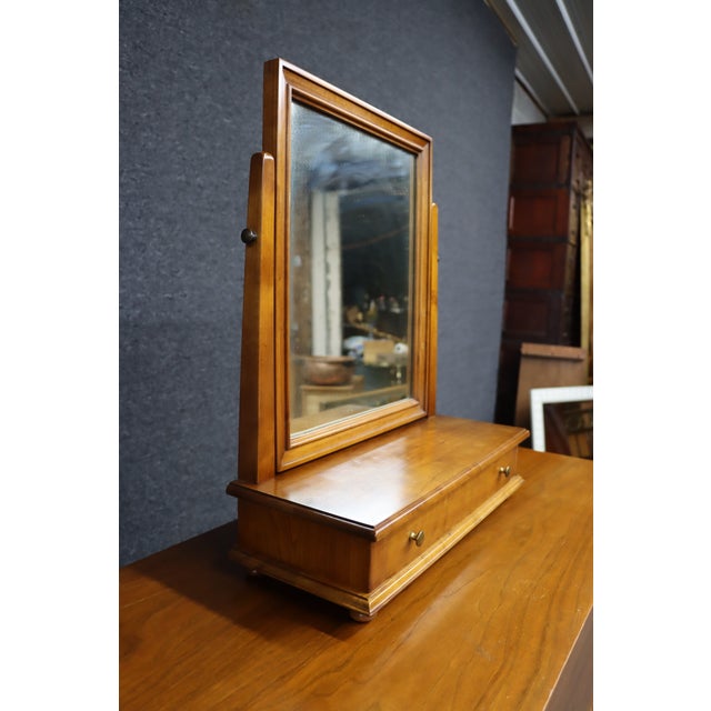 Stickley Leopold Stickley Original 1956 Cherry Wood Dresser Mirror For Sale - Image 4 of 8