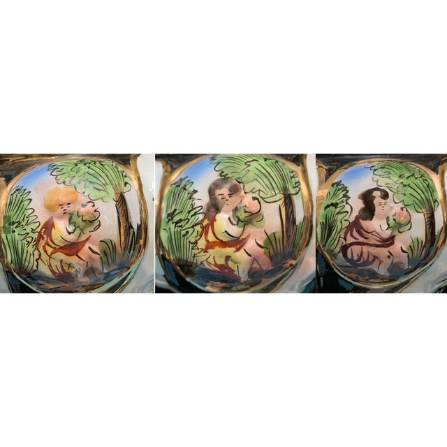 Mid 20th Century Capodimonte Porcelain Cherub Table Lamp For Sale - Image 5 of 12