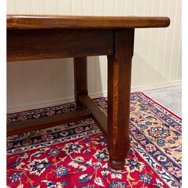 Antique French Country Farmhouse Dining Table Honey Oak 98"w C. Late 19thC For Sale - Image 15 of 18