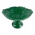 Acanthus Leaf Green Glazed English Majolica Pedestal Vide-Poche For Sale