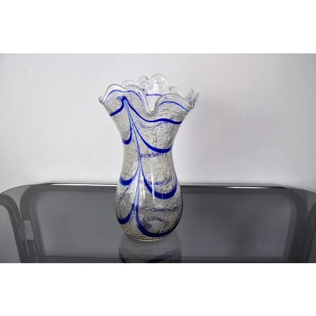 1960s Blue Vase in Murano Glass from Seguso, Italy, 1960s For Sale - Image 5 of 7