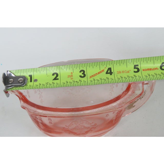Vintage Anchor Hocking Princess Pink Open Creamer Dish Depression Glass For Sale - Image 14 of 15