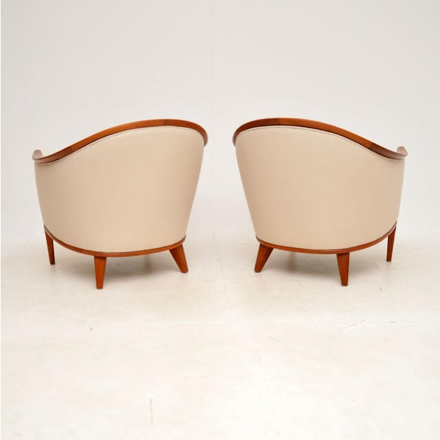 Set of Vintage Swedish Teak Armchairs attributed to Bertile Fidhagen, 1960s For Sale - Image 4 of 12