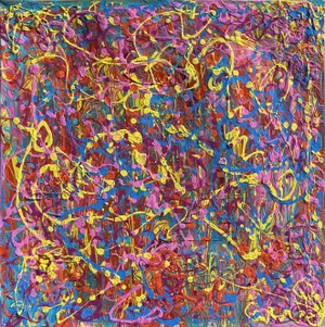 One-Of-A-Kind Abstract Painting on Canvas by Serg Graff " Modern Vision"