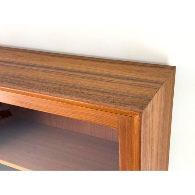 Brown Teak Highboard with Glass Doors from Brouer Møbelfabrik, 1960s For Sale - Image 8 of 18
