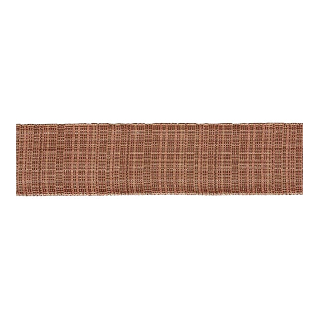 Schumacher Tweed Tape Wide In Brown For Sale