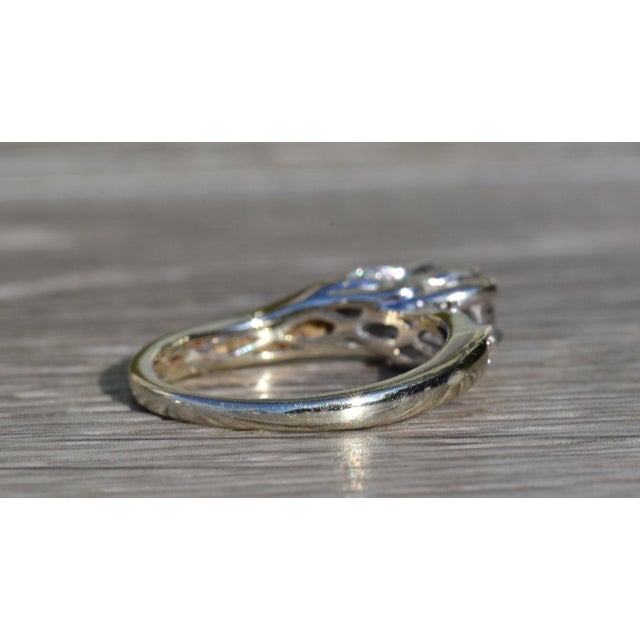 The Coalmont: Ladies White Gold Past Present Future Diamond Engagement Ring For Sale In Philadelphia - Image 6 of 10