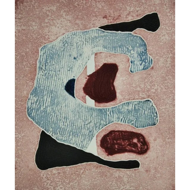 Blue Jaume Solé, Composition, 1980, Engraving & Lithograph For Sale - Image 8 of 8