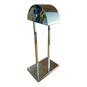 Mid Century Chrome Table/Bankers Lamp by George Kovacs for Koch + Lowy