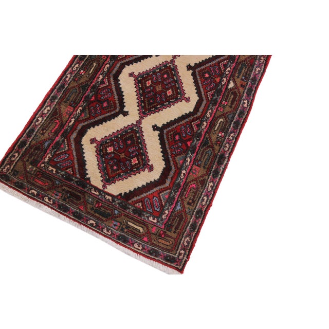 Vintage Tribal Runner Handmade Rug 2.5x9.1 For Sale - Image 4 of 8