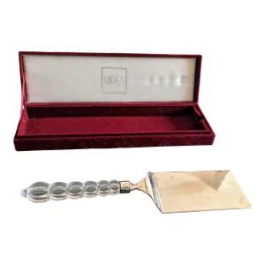 1990s Rousseau by Mikasa Lasagna Server With Silverplate Blade