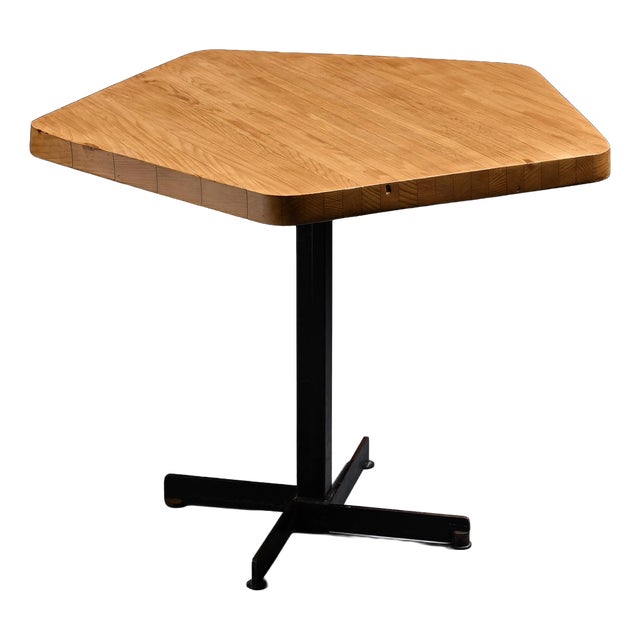 Pentagonal Arcs Table by Charlotte Perriand, 1970s For Sale