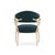 Modern Chair in Blue Velvet For Sale - Image 4 of 6
