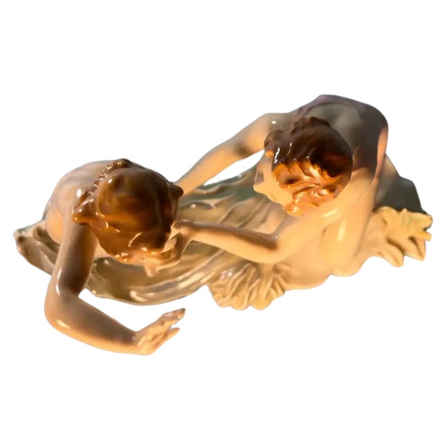 Karl Ens Figurine Mother Child Beach For Sale - Image 12 of 13