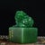 Add a touch of refined elegance to your desk or collection with this finely carved green stone seal. This traditional...