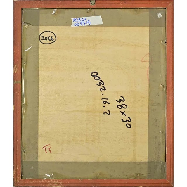 Contemporary Antonio Santacroce, Portrait, Watercolor, 1983 For Sale - Image 3 of 5