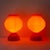 Space Age Orange Mushroom Table Lamps, 1960s, Set of 2 For Sale - Image 6 of 13