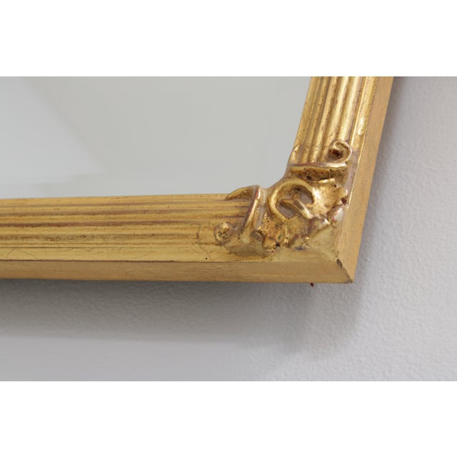 Carvers' Guild Carvers Guild Gold Gilt Carved Bow Top Wall Mirror For Sale - Image 4 of 14