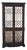 Black & Gold Chinoiserie Display Cabinet For Sale