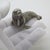 An elegant and substantial vintage miniature depicting a walrus, handcrafted in Arezzo (Tuscany) between the 1950s and...