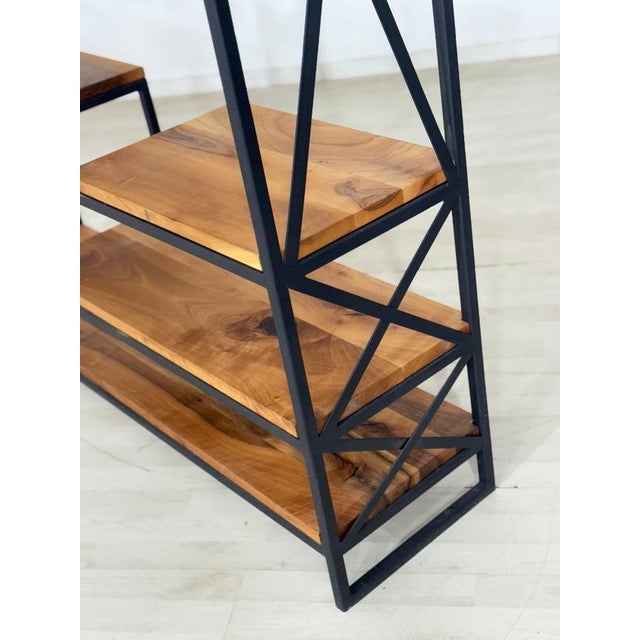 Wood Mid-Century Modern Bookcase in Wood For Sale - Image 7 of 12