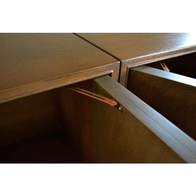 Mid Century Credenza With Arch Door Detail For Sale - Image 4 of 6