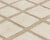 Sophisticated hand-knotted wool rug featuring a grid pattern in natural Ivory and Taupe, with handwoven detailing for a...