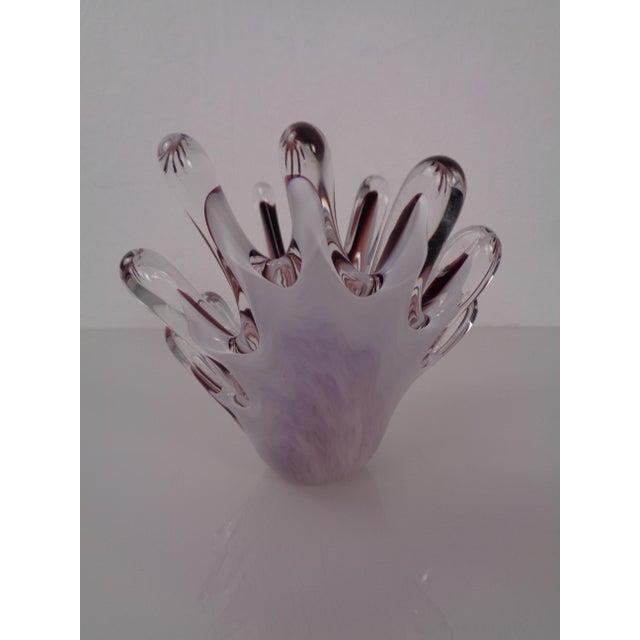 Handmade Crystal Glass Bowl from Gränna Glas, Sweden, 1970s For Sale - Image 8 of 18