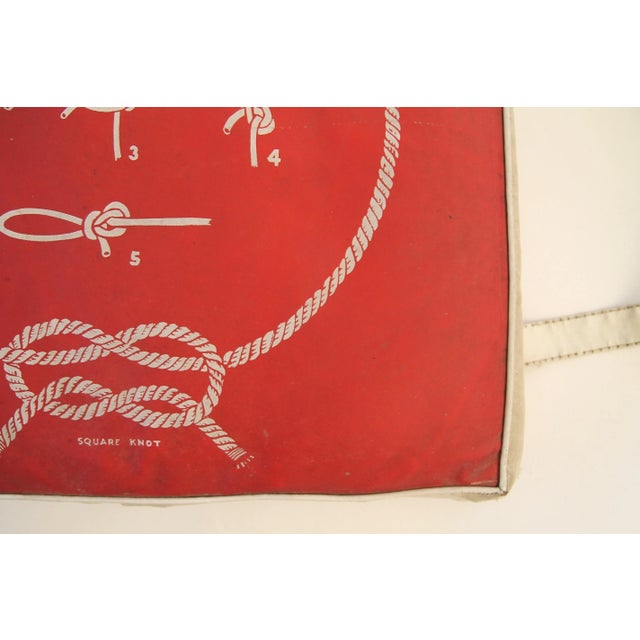 Vintage Perfection Loop Knot Red, White and Green Boat Cushion Chairish