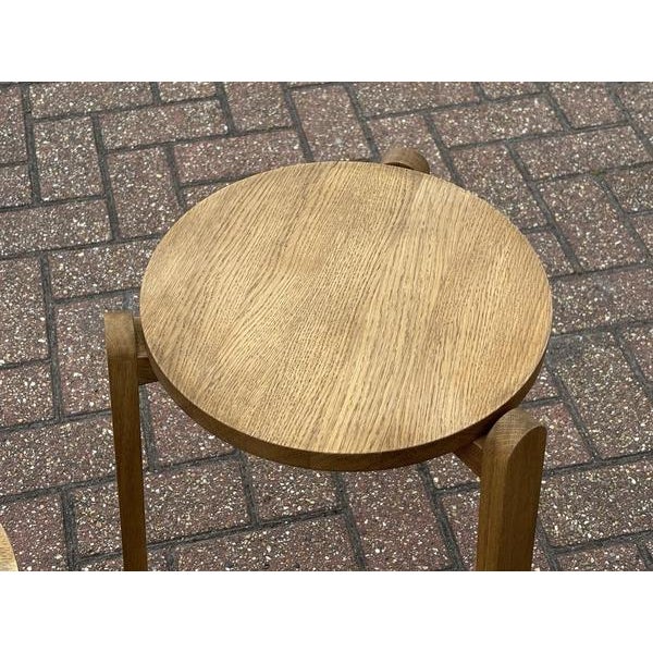 Oak Nomad Designer Stacking Stools from Skagerak, Set of 6 For Sale - Image 8 of 16