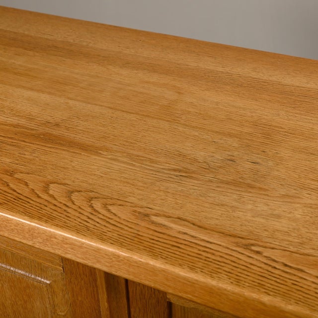 Mid-Century Modern Brutalist Sideboard in Oak by Henning Kjærnulf, 1960s For Sale - Image 6 of 18
