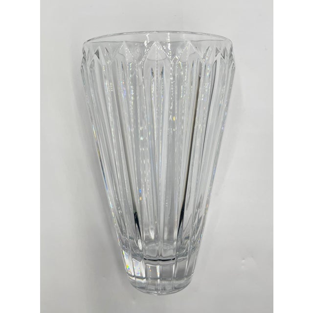 Glass 1980s Iconic Kosta Boda Signed Crystal Vase, Swedish Art Glass, Mid-Century Modern For Sale - Image 7 of 11