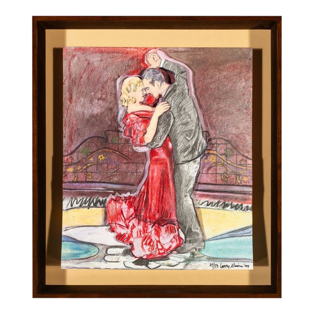 Larry Rivers "Fred and Ginger", 1999 – Signed Hand-Colored Pop Art Mixed Media For Sale