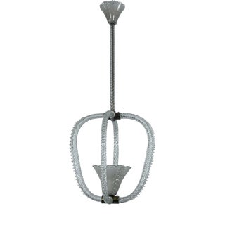 Art Deco Italian Murano Glass Pendant by Ercole Barovier, 1930s For Sale