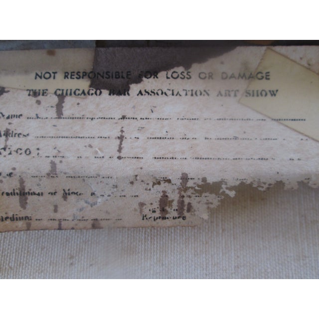 Textile Mid-Century Modern Painting For Sale - Image 7 of 7