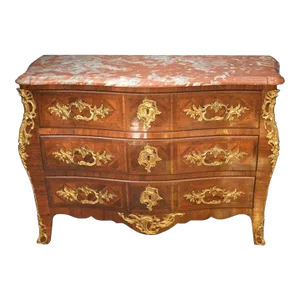 French Parquetry Commode With Ormolu