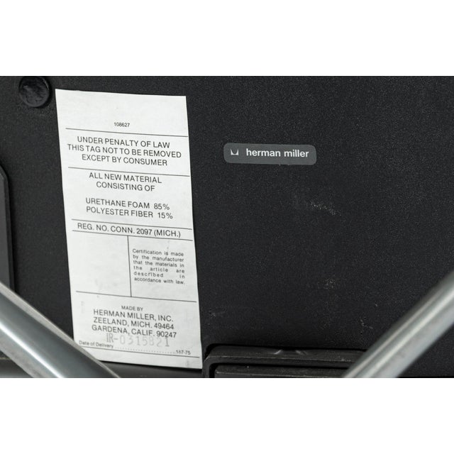 Eames Time Life Executive Lobby Chair Herman Miller Black Leather Office Chair For Sale - Image 13 of 15