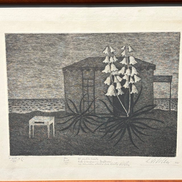 Giuseppe Viviani, Cabin on the Sea, Engraving, 1956 For Sale - Image 15 of 15