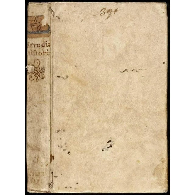 1520s Decorative Antique Vellum Book, Herodian's Roman History For Sale - Image 4 of 4
