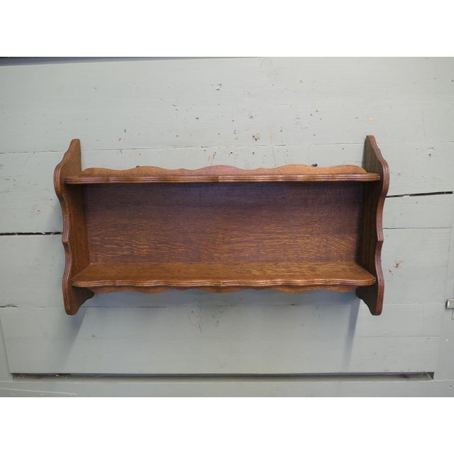 1960s Arts and Crafts Open Front Wall Hanging Bookshelf, 1960 For Sale - Image 5 of 6