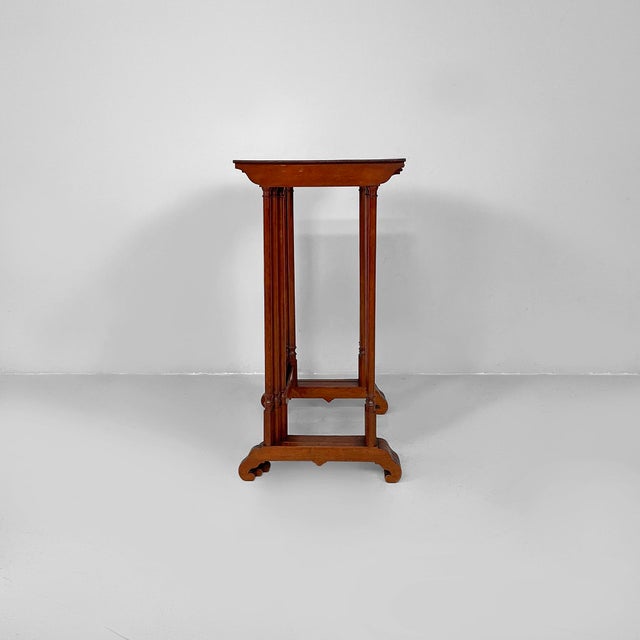Italian Wooden Nesting Coffee Tables, Late 19th Century, Set of 3 For Sale - Image 3 of 18