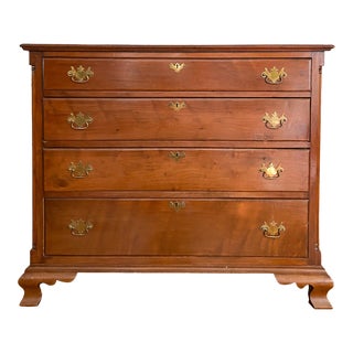 Antique Late 1700s American Chippendale Walnut Chest of Drawers, Possibly Southern For Sale