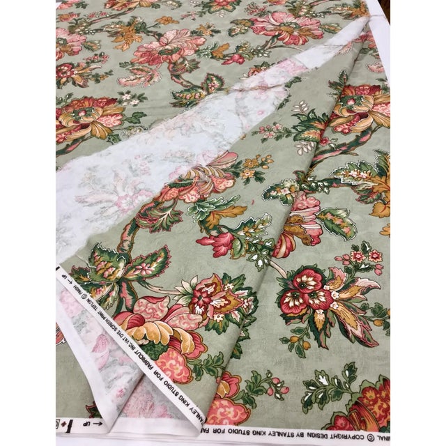 Textile Stanley King Studio Vat Dye Screen Print Upholstery Fabric For Sale - Image 7 of 7