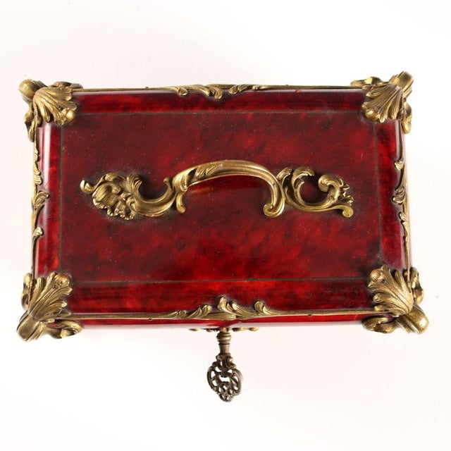 Napoleon III French Jewelry Casket For Sale - Image 5 of 9