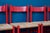 Vintage Italian Chairs in Red Lacquered Wood and Woven Straw, 1960s, Set of 4 For Sale - Image 3 of 18