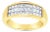 One Carat Triple Row Princess Diamond Wedding Band, Size 5 For Sale